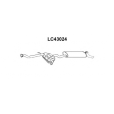 LC43024 VENEPORTE Глушитель выхлопных газов конечный