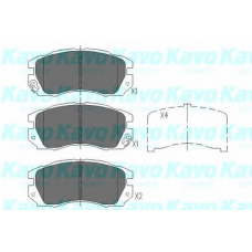 KBP-8013 KAVO PARTS Комплект тормозных колодок, дисковый тормоз