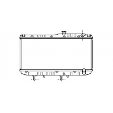 TO2178 AVA Радиатор, охлаждение двигателя