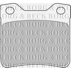 BBP1537 BORG & BECK Комплект тормозных колодок, дисковый тормоз