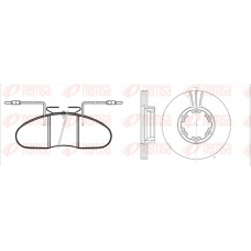 8048.00 REMSA Комплект тормозов, дисковый тормозной механизм