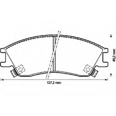 572270B BENDIX Комплект тормозных колодок, дисковый тормоз