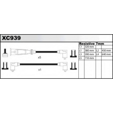 XC939 QUINTON HAZELL Комплект проводов зажигания