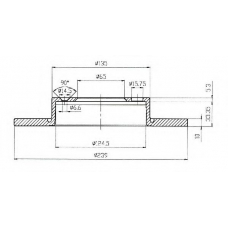 BDC4957 QUINTON HAZELL Тормозной диск