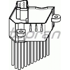 501 518 TOPRAN Регулятор, вентилятор салона