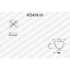 KD479.01 SNR Комплект ремня грм