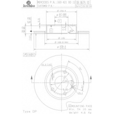 08.8679.11 BREMBO Тормозной диск