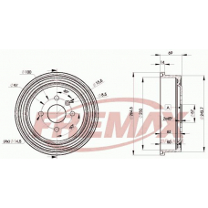 BD-8063 FREMAX Тормозной барабан