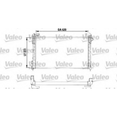 730540 VALEO Радиатор, охлаждение двигателя