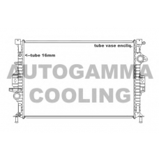 105161 AUTOGAMMA Радиатор, охлаждение двигателя