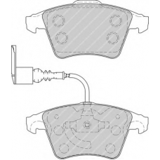 FSL1826 FERODO Комплект тормозных колодок, дисковый тормоз