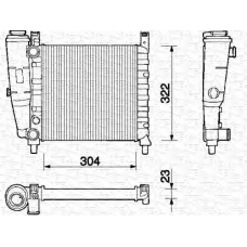 350213125000 MAGNETI MARELLI Радиатор, охлаждение двигателя