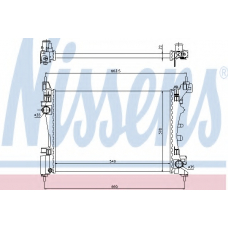 61917 NISSENS Радиатор, охлаждение двигателя