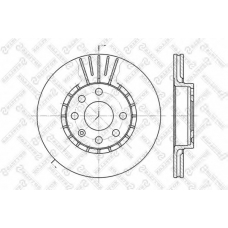 6020-3617V-SX STELLOX Тормозной диск