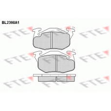 BL2398A1 FTE Комплект тормозных колодок, дисковый тормоз