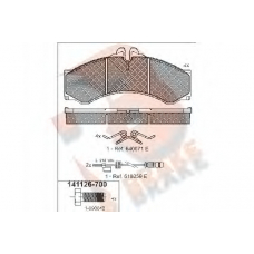 RB1126-700 R BRAKE Комплект тормозных колодок, дисковый тормоз