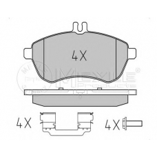 025 243 0620/K1 MEYLE Комплект тормозных колодок, дисковый тормоз