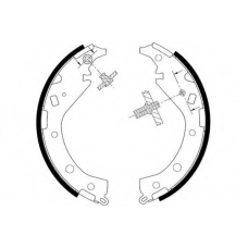09-0634 E.T.F. Комплект тормозных колодок
