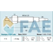 74207 FAE Свеча накаливания