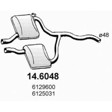 14.6048 ASSO Средний глушитель выхлопных газов