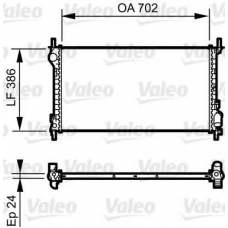 735167 VALEO Радиатор, охлаждение двигателя