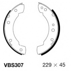 VBS307 MOTAQUIP Комплект тормозных колодок