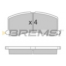BP2684 BREMSI Комплект тормозных колодок, дисковый тормоз