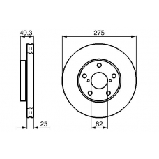 0 986 479 111 BOSCH Тормозной диск