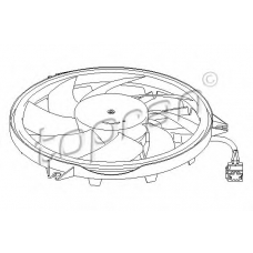 721 539 TOPRAN Вентилятор, охлаждение двигателя