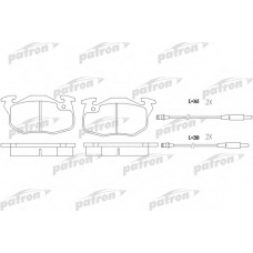 PBP719 PATRON Комплект тормозных колодок, дисковый тормоз