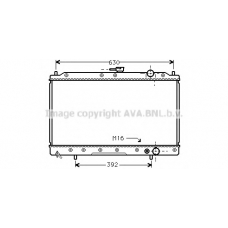 MTA2043 AVA Радиатор, охлаждение двигателя