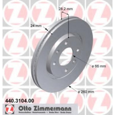 440.3104.00 ZIMMERMANN Тормозной диск