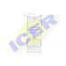 180788-203 ICER Комплект тормозных колодок, дисковый тормоз