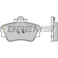 BP2464 BREMSI Комплект тормозных колодок, дисковый тормоз