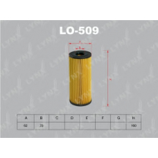 LO-509 LYNX Фильтр масляный