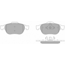 FBP-1253 FREMAX Комплект тормозных колодок, дисковый тормоз