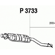 P3733 FENNO Средний глушитель выхлопных газов