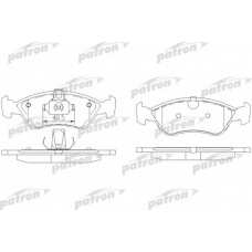 PBP1067 PATRON Комплект тормозных колодок, дисковый тормоз