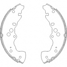 Z4240.00 WOKING Комплект тормозных колодок