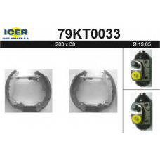 79KT0033 ICER Комплект тормозных колодок