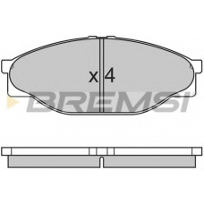 BP2633 BREMSI Комплект тормозных колодок, дисковый тормоз