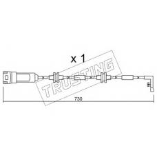 SU.143 TRUSTING Сигнализатор, износ тормозных колодок