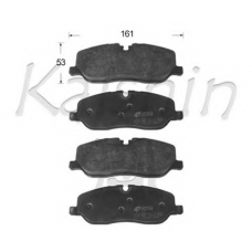 D10168 KAISHIN Комплект тормозных колодок, дисковый тормоз