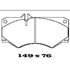 BL1411B2 FTE Комплект тормозных колодок, дисковый тормоз