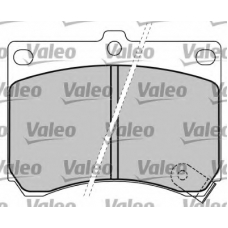 597417 VALEO Комплект тормозных колодок, дисковый тормоз