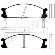 IBD-1137 IPS Parts Комплект тормозных колодок, дисковый тормоз