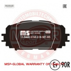 13046057682N-SET-MS MASTER-SPORT Комплект тормозных колодок, дисковый тормоз