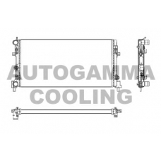 105400 AUTOGAMMA Радиатор, охлаждение двигателя