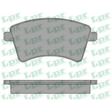 05P1465 LPR Комплект тормозных колодок, дисковый тормоз
