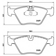 P 06 022 BREMBO Комплект тормозных колодок, дисковый тормоз